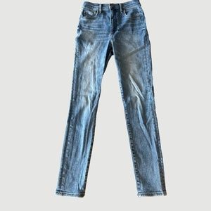 Aritzia Denim Forum Lola High Rise Skinny Jeans | Size 27 | Blue